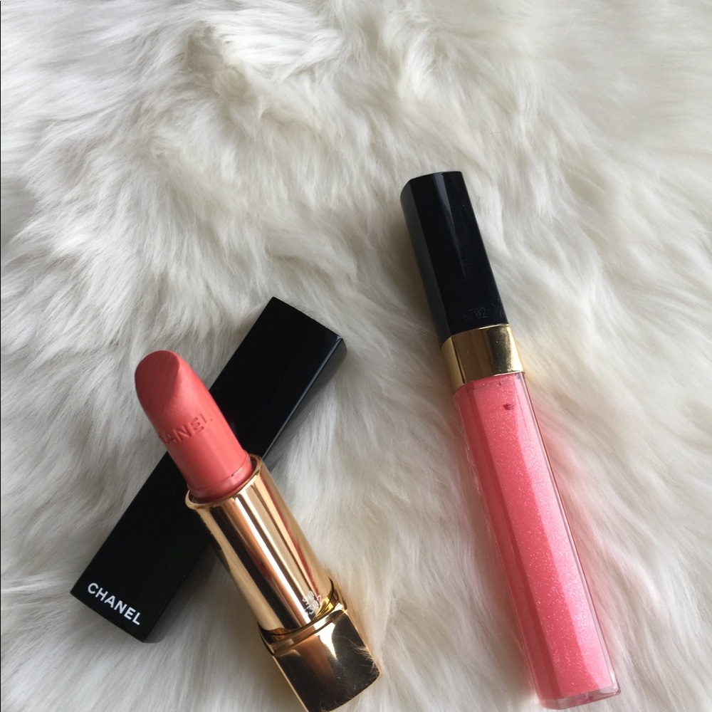 Chanel lip stick and lip gloss